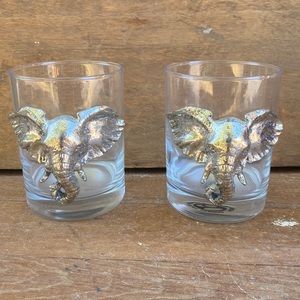 Vintage Arthur Court Elephant glasses